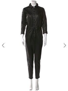 🦄 The Kooples 💯 lambskin Leather Jumpsuit - MSRP $1,000 - size 1/S